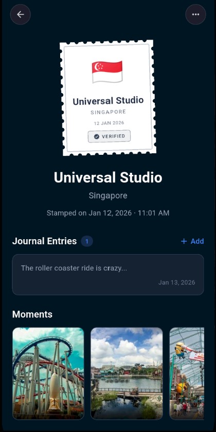 Stamped Stamp Detail